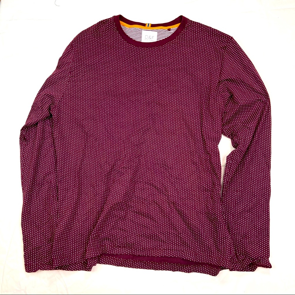 DF Denim & Flower Red Stripped Top Sweater Size XL Rn 86220 India Cotton A030122